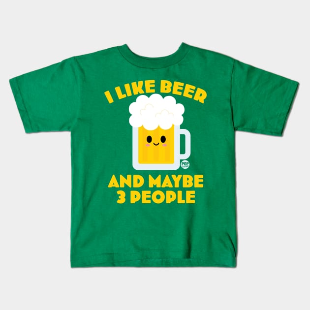 BEER Kids T-Shirt by toddgoldmanart